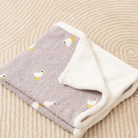 Pet Blanket Autumn And Winter Warm Cat Mat Plaid Carpet Flannel Small Dog (Option: Big Goose-40x60cm)